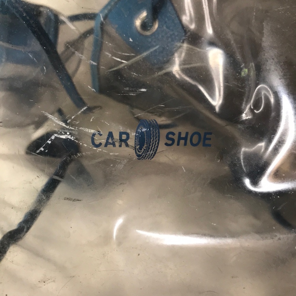 Prada Car shoe bag Aqua and clear plastic - Picture 2 of 9